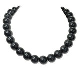 Chunky Beaded Toggle Statement Necklace – Gold/Black · EWS1040GDBLK 2