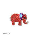 114700, RHINESTONE ELEPHANT BROOCH