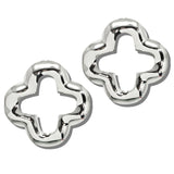 Oversized Open Quatrefoil Statement Earrings – Silver · JE10479R_JK 33