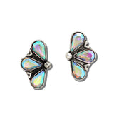 Western Teardrop Stone Cluster Earrings – Silver Burnished/AB · AE9472-SBAB_MO 39