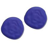 Oversized Sculpted Petal Disc Stud Earrings – Royal Blue · JE10414RB_JK 39
