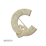 114697, PAVE RHINESTONE HEART CUTOUT BROOCH