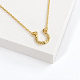 Lucky Horizon Horseshoe Pendant Carded Necklace – Gold · BPN00940 GD 3