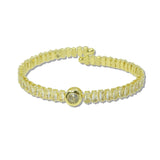 Round And Baguette Rhinestone Open Cuff Bracelet – Gold · B8751GD_JM 3