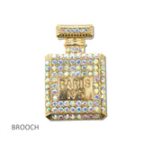 114696, PAVE RHINESTONE PERFUME BOTTLE BROOCH