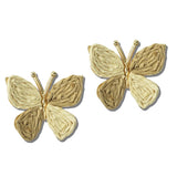 Raffia Butterfly Stud Earrings – Gold/Natural · EJ20054NAT 4
