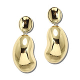 Oversized Sculpted Oval Teardrop Earrings – Gold · JE11050G_JK 4