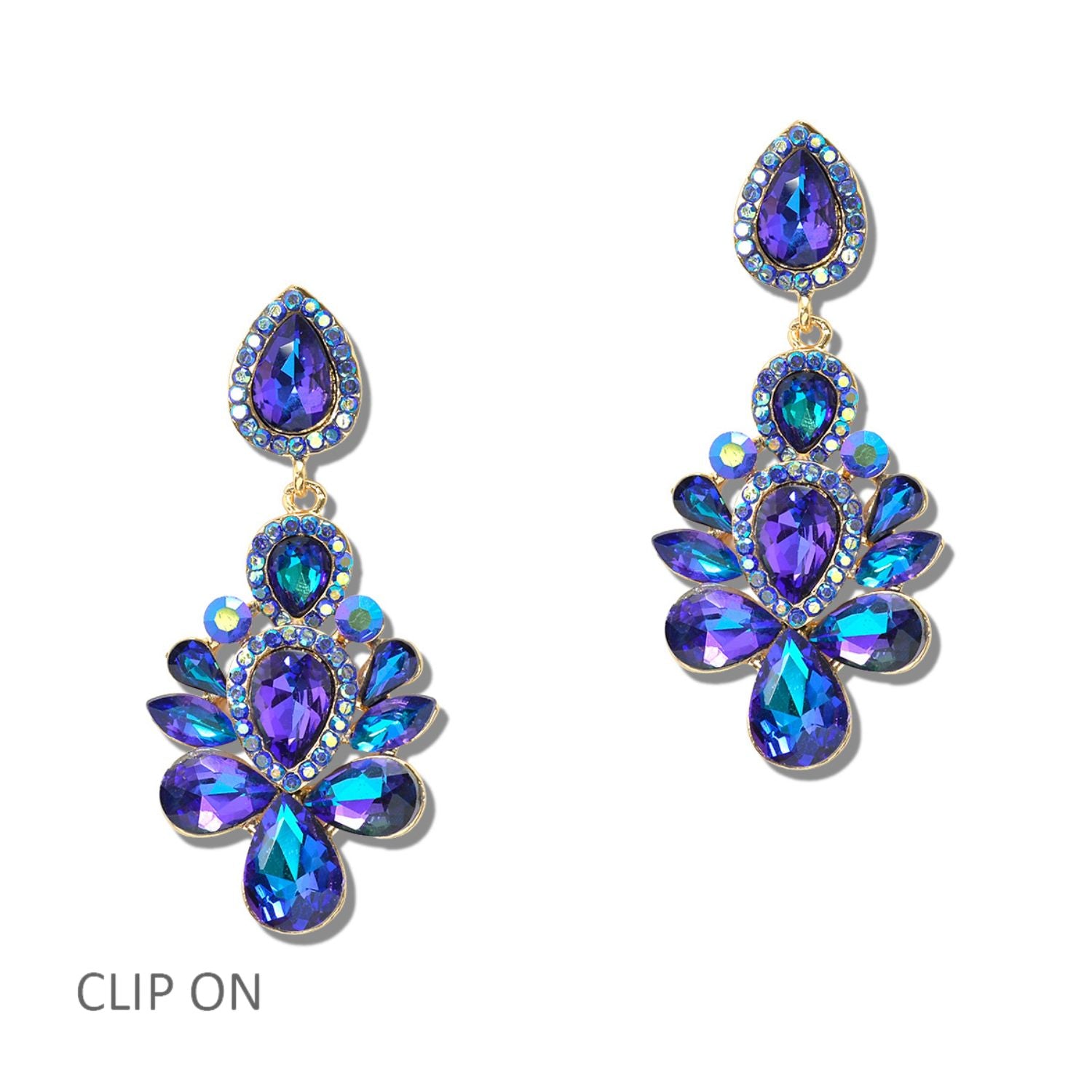 Wholesale Rhinestone Chandelier Clip On Earrings – GOOD FEELINGS, INC