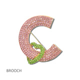 114697, PAVE RHINESTONE HEART CUTOUT BROOCH