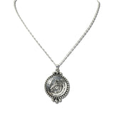 Western Horse Head Pendant Necklace – Silver Burnished · JN2196-SB_JOL 6