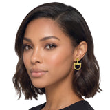 ER10495VG24K_TP 6 · Western D Ring Stud Earrings – 24K Gold Tone