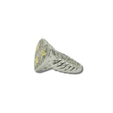 14K Gold Plated Pave CZ Heart Cross Accent Ring – 7 · K2358-7_MX 6