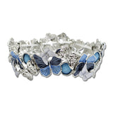 Enamel Butterfly Stretch Bracelet – Silver/Blue · BG5457BL_AJ 6