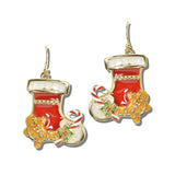 AE9435-GMT_MO 6 · Holiday Stocking Enamel Drop Earrings – Gold/Multi