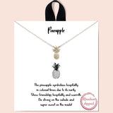 77042, DAINTY PINEAPPLE NECKLACE