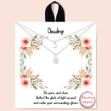 79515, "DEWDROP" DAINTY DOUBLE LAYERED NECKLACE