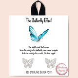 79676, BUTTERFLY STUD EARRING