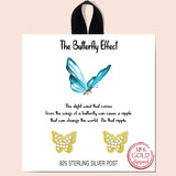 79676, BUTTERFLY STUD EARRING
