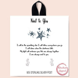 79679, STAR CUBIC ZIRCONIA STUD EARRING/RHODIUM DIPPED