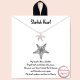 79690, "STARFISH HEAT" NECKLACE