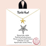 79690, "STARFISH HEAT" NECKLACE