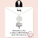 79692, "FAMILY" TREE OF LIFE NECKLACE