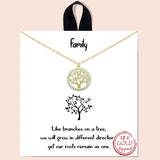 79692, "FAMILY" TREE OF LIFE NECKLACE