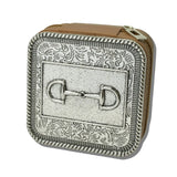 Engraved Western Leather Jewelry Box – Silver Burnished/Brown · SJ0139SBBR_SW 7