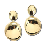 Oversized Organic Pebble Drop Earrings – Gold · JE11051G_JK 7