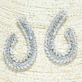 80871, RHINESTONE EARRING