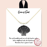 81067, "GRAIN OF SAND" DAINTY PEARL NECKLACE