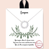 81086, "EVERGREEN" CUBIC ZIRCONIA NECKLACE