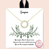 81086, "EVERGREEN" CUBIC ZIRCONIA NECKLACE