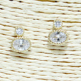 82097, STUD EARRING/GOLD DIPPED