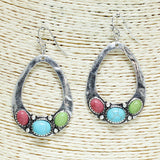 82598, SEMI PRECIOUS STONE EARRING