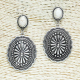 82599, WESTERN SEMI PRECIOUS STONE EARRING