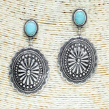 82599, WESTERN SEMI PRECIOUS STONE EARRING