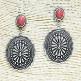 82599, WESTERN SEMI PRECIOUS STONE EARRING