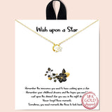 82805, "WISH UPON A STAR" DAINTY CUBIC ZIRCONIA NECKLACE