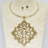 82881, CRYSTAL RHINESTONE CHOKER NECKLACE