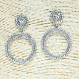 82884, CRYSTAL RHINESTONE EARRING