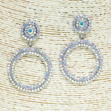 82884, CRYSTAL RHINESTONE EARRING