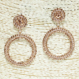 82884, CRYSTAL RHINESTONE EARRING