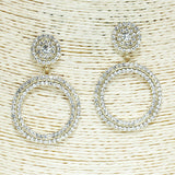 82884, CRYSTAL RHINESTONE EARRING
