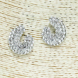 82885, CRYSTAL RHINESTONE EARRING