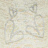 82925, HEART CRYSTAL RHINESTONE EARRING