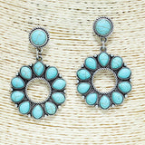 82969, WESTERN SEMI PRECIOUS STONE EARRING