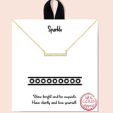 83001, "SPARKLE" DAINTY CUBIC ZIRCONIA NECKLACE