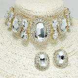 82923, CRYSTAL RHINESTONE EARRING
