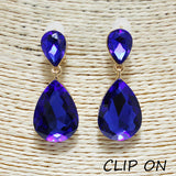83432, RHINESTONE CLIP ON EARRING